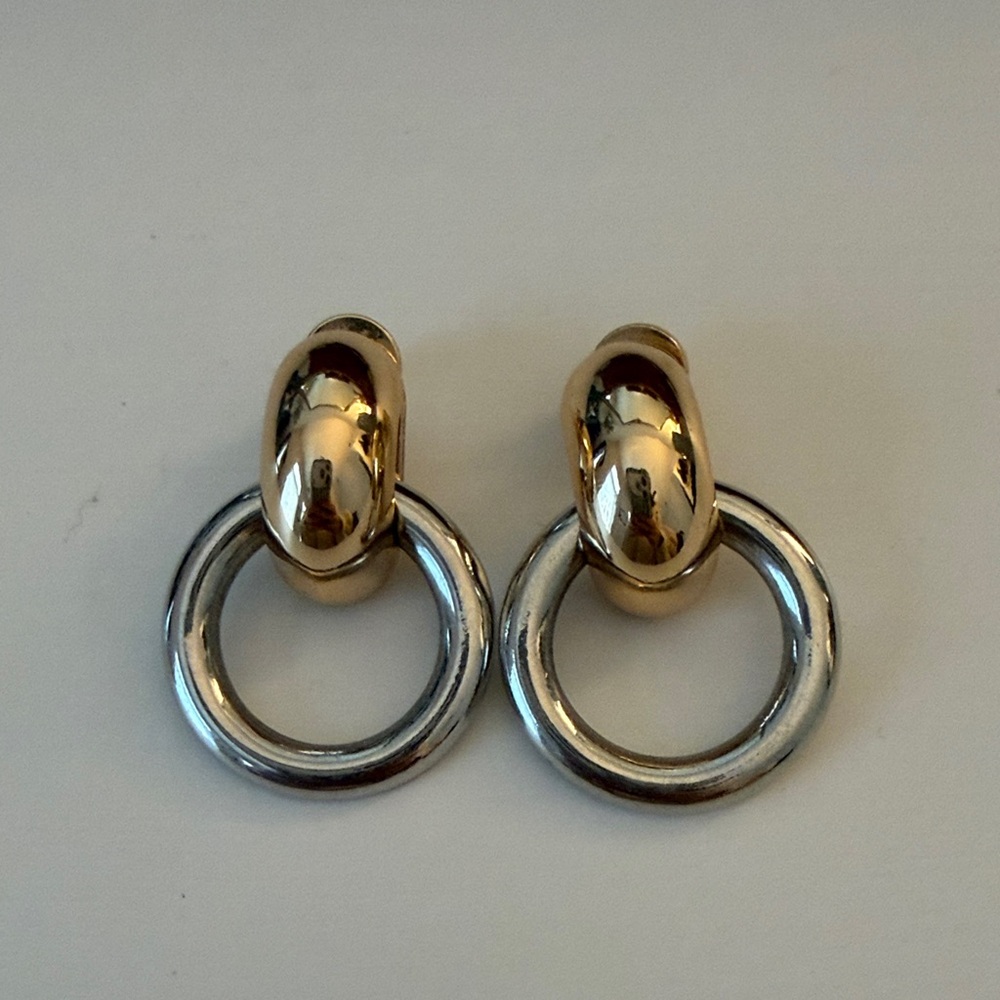 House of Harlow 1960 Gold and Silver Earrings
